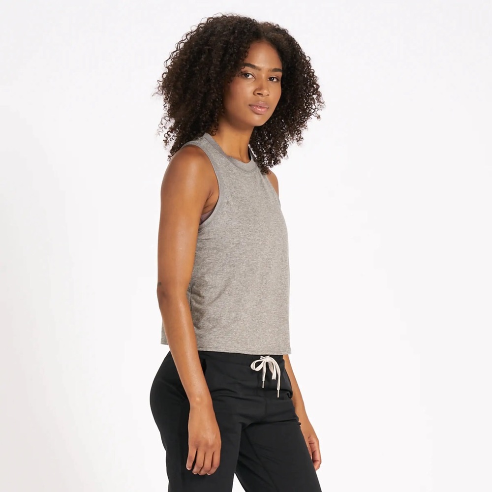 Vuori Energy Top, heather gray, medium